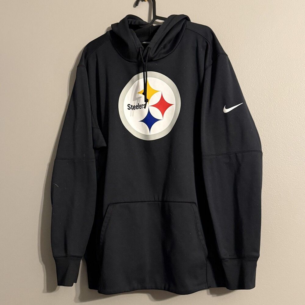Nike Pittsburgh Steelers Football Cozy Comfy Fan NFL Hoodie Sweatshirt Men xl